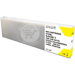 Tinteiro Epson Compatível SJIC26P Amarelo