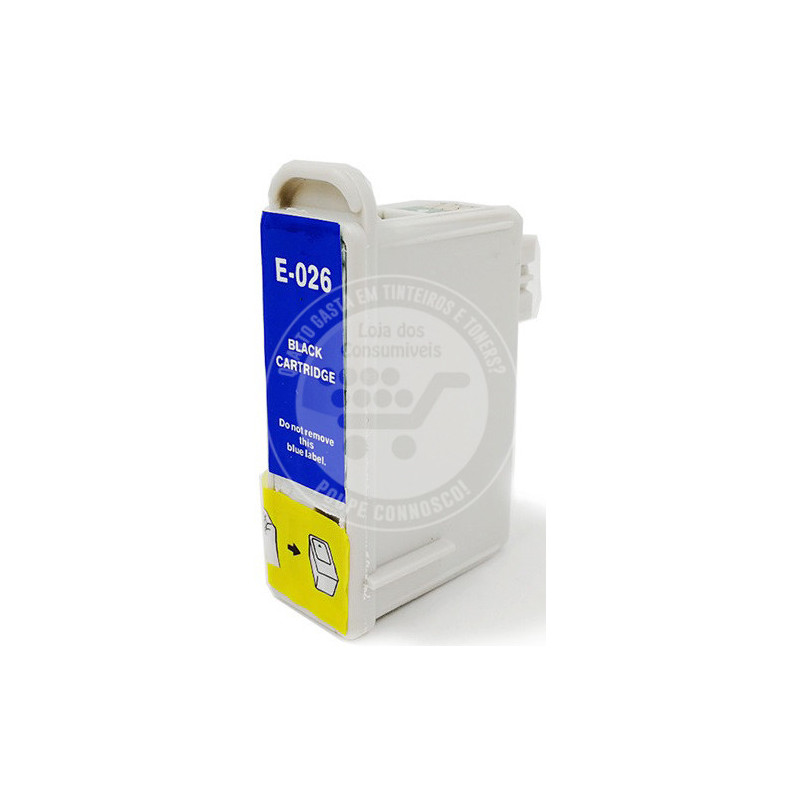 Tinteiro Epson Compatível T026 Preto