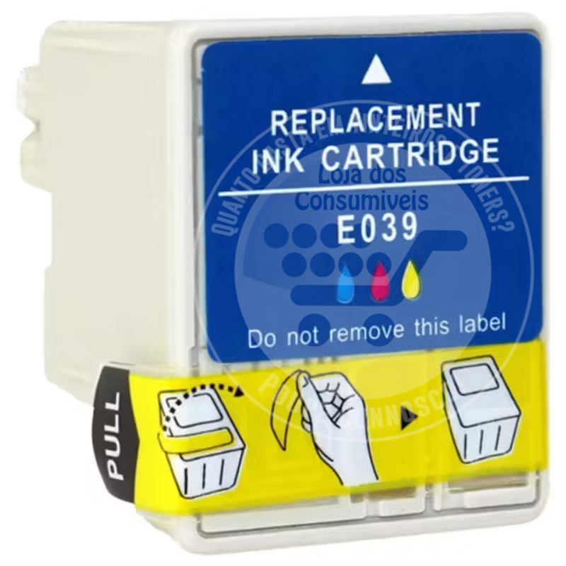 Tinteiro Epson Compatível T039 Tricolor