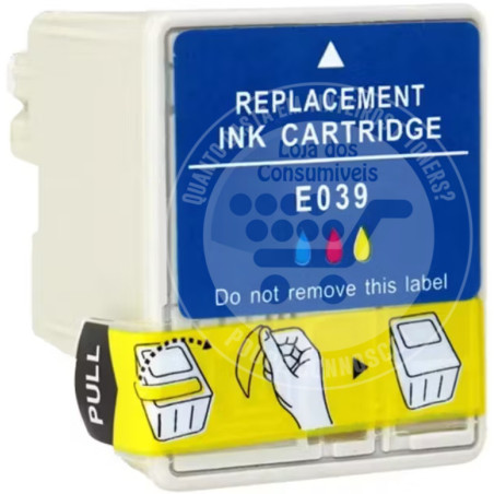 Tinteiro Epson Compatível T039 Tricolor