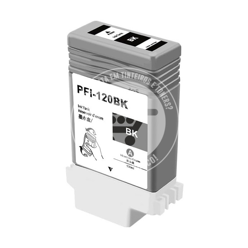 Tinteiro Canon Compatível PFI120 Preto
