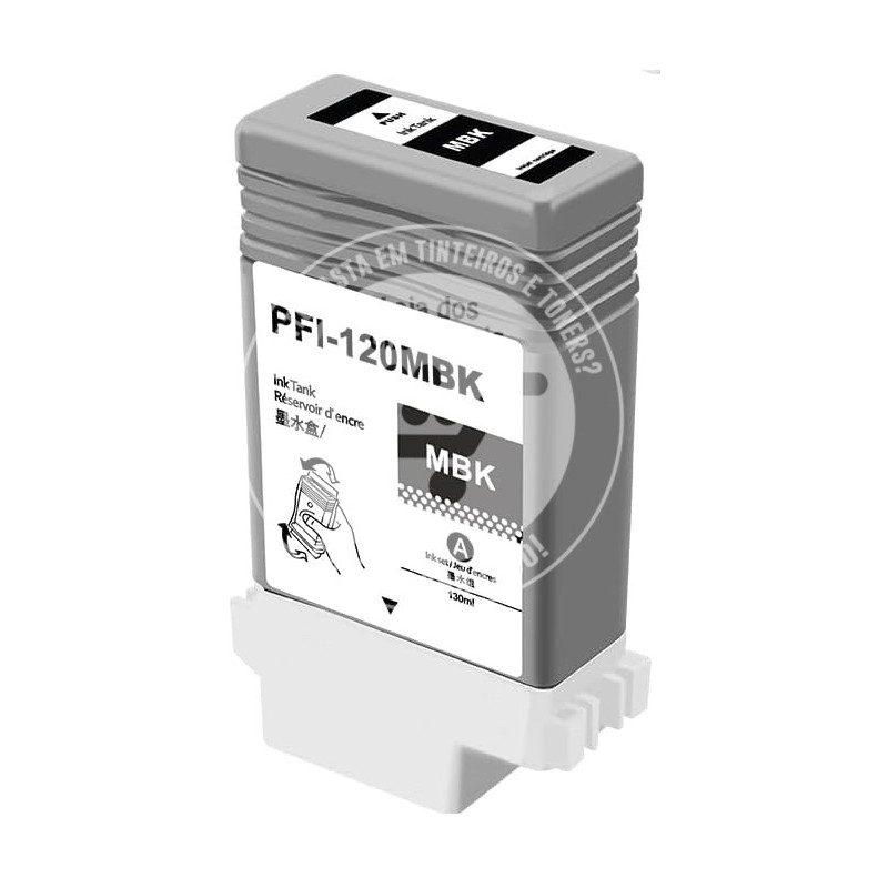 Tinteiro Canon Compatível PFI120 Preto Mate