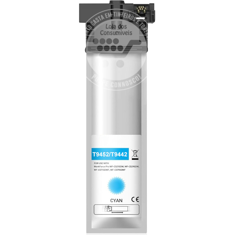 Tinta Pigmentada Epson Compatível T9452/T9442 Azul