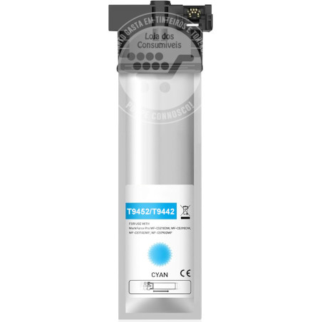 Tinta Pigmentada Epson Compatível T9452/T9442 Azul