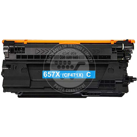Toner HP Compatível Nº657X (CF471X) Azul