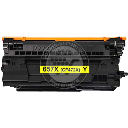 Toner HP Compatível Nº657X (CF472X) Amarelo