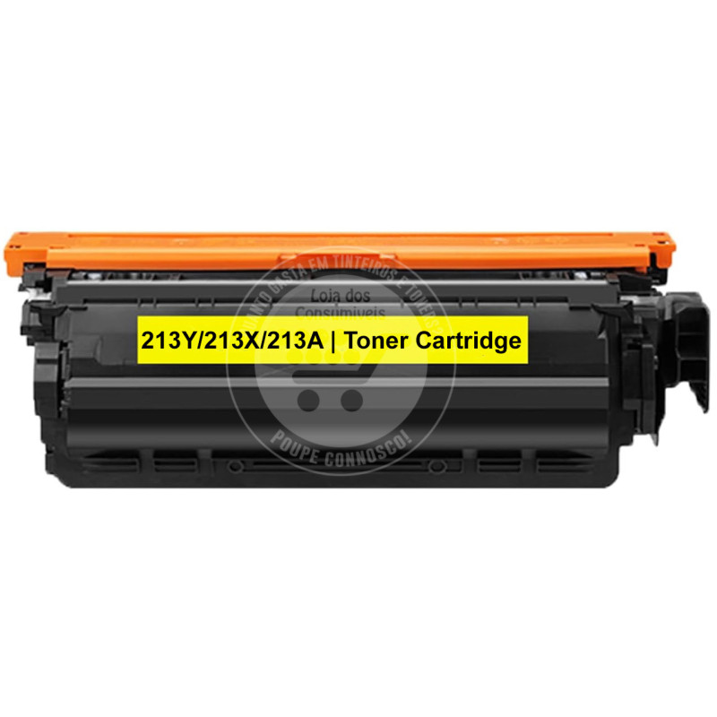 Toner HP Compatível Nº213Y/213X/213A (W2132Y/W2132X/W2132A) Amarelo