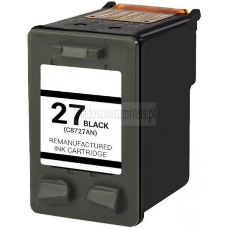 Tinteiro HP Reciclado 27 (C8727AE) Preto