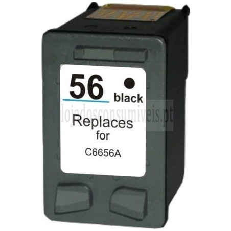 Tinteiro HP Reciclado 56 (C6656AE) Preto