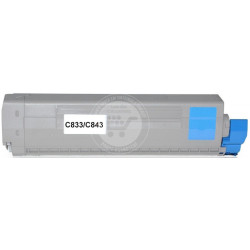Toner OKI Compatível C833/C843 Azul