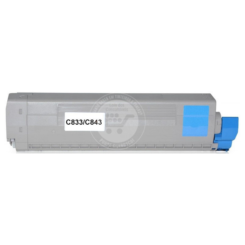 Toner OKI Compatível C833/C843 Azul