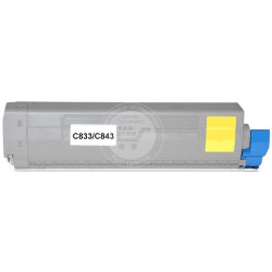 Toner OKI Compatível C833/C843 Amarelo