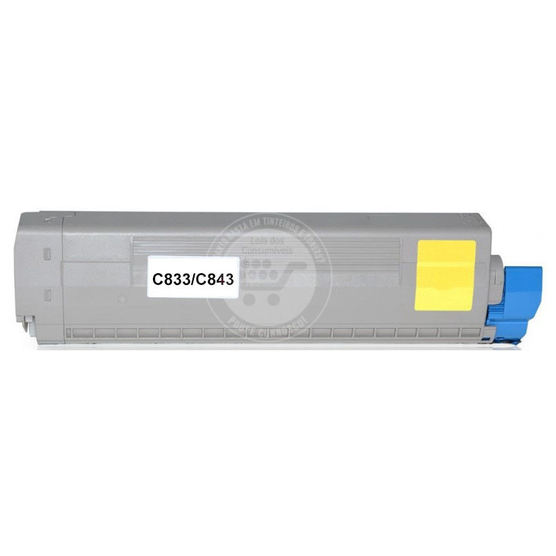 Toner OKI Compatível C833/C843 Amarelo