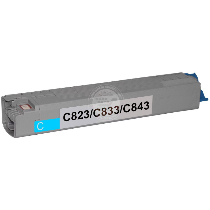 Toner OKI Compatível C823/C833/C843 Azul