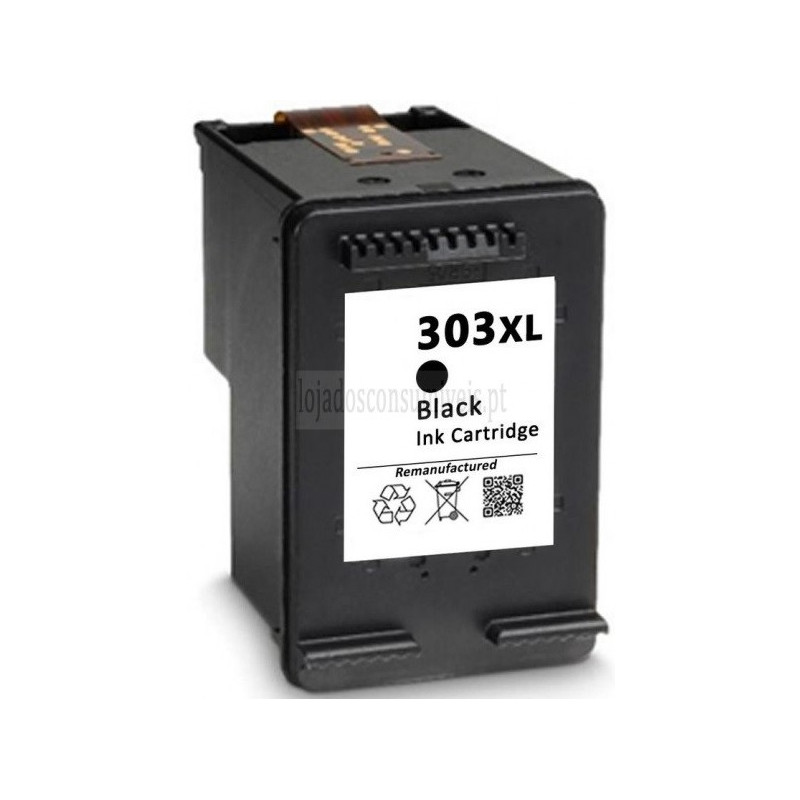 Tinteiro HP Reciclado 303XL (T6N04AE/T6N02A) Preto