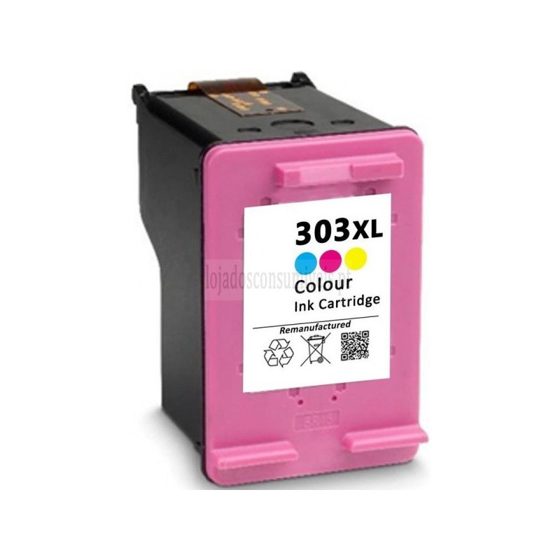 Tinteiro HP Reciclado 303XL (T6N03AE/T6N01AE) Tricolor