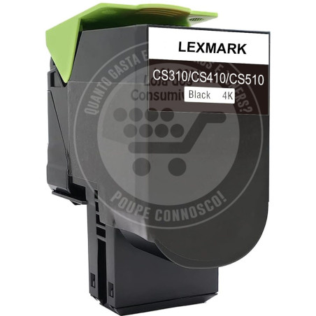 Toner Lexmark Compatível CS310/CS410/CS510 Preto