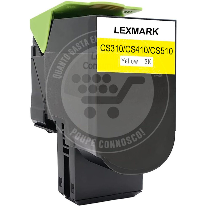 Toner Lexmark Compatível CS310/CS410/CS510 Amarelo