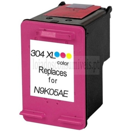 Tinteiro HP Reciclado 304XL (N9K07AE/N9K05AE) Tricolor