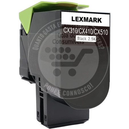 Toner Lexmark Compativel CX310/CX410/CX510 Preto