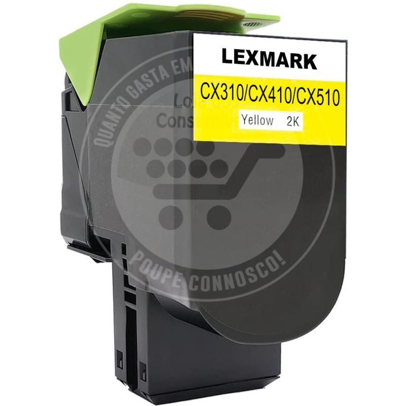 Toner Lexmark Compativel CX310/CX410/CX510 Amarelo