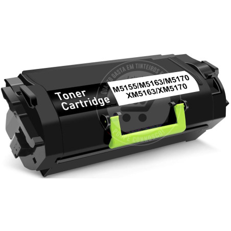 Toner Lexmark Compativel M5155/M5163/M5170/XM5163/XM5170 Preto