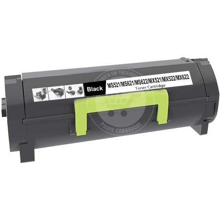 Toner Lexmark Compativel MS521/MS621/MS622/MX521/MX522/MX622 Preto