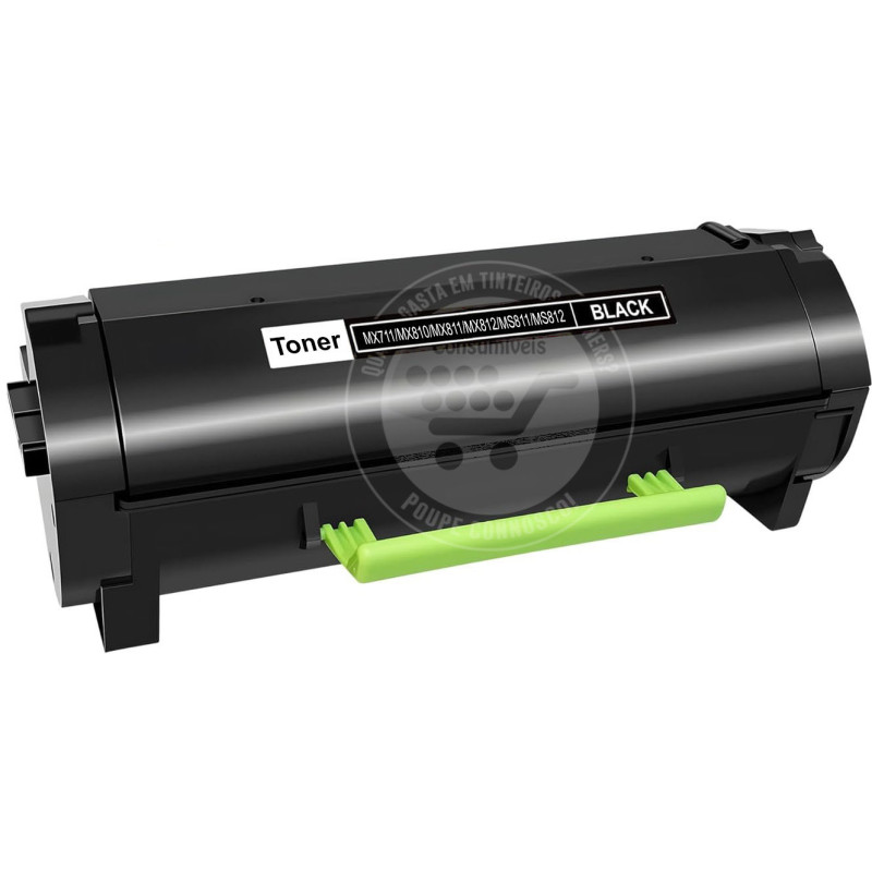 Toner Lexmark Compatível MX711/MX810/MX811/MX812/MS811/MS812 Preto