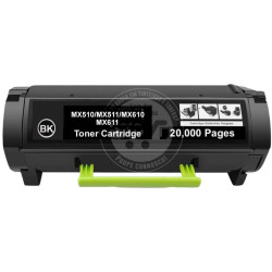 Toner Lexmark Compatível MX510/MX511/MX610/MX611 Preto