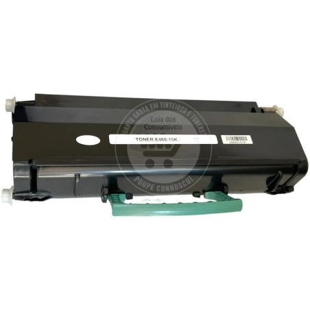 Toner Lexmark Compatível E460/E462/X463/X464/X466 Preto