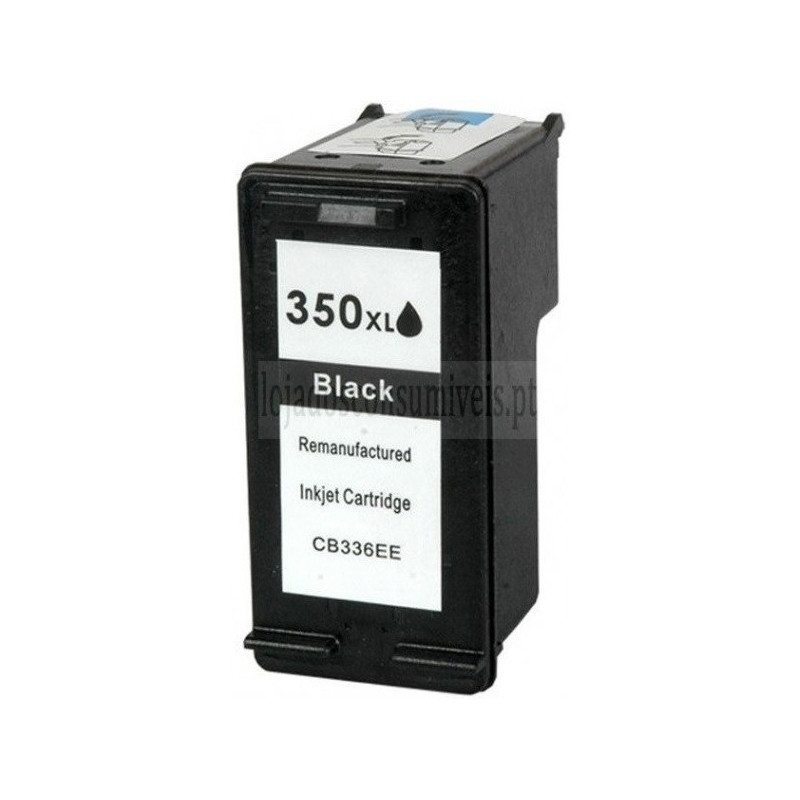 Tinteiro HP Reciclado 350XL (CB335EE/CB336EE) Preto