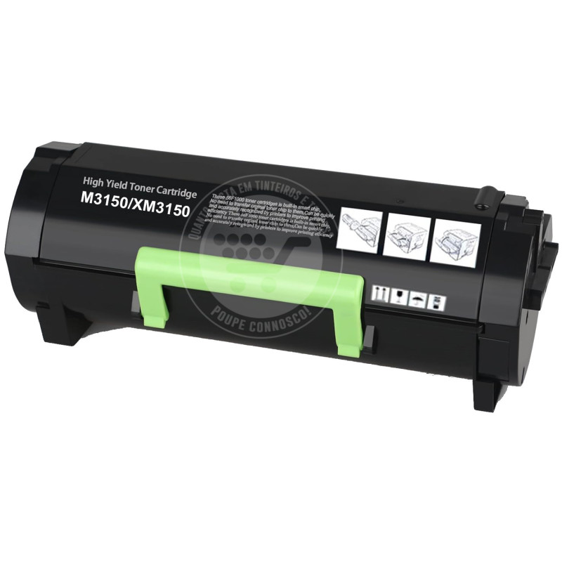 Toner Lexmark Compativel M3150/XM3150 Preto