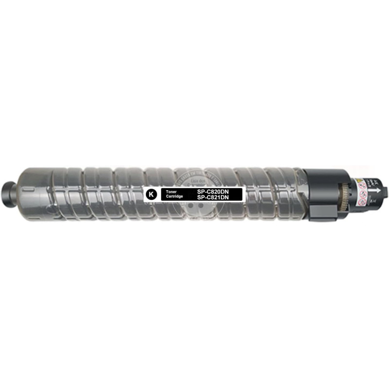 Toner Compatível Ricoh Aficio SP-C820DN/SP-C821DN Preto