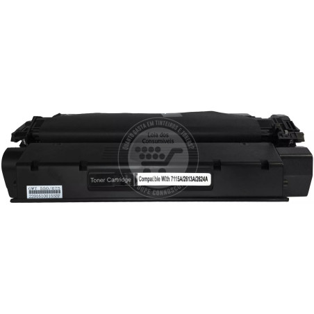 Toner HP Compatível Nº15A/13A/24A (C7115A/Q2613A/Q2624A) Preto