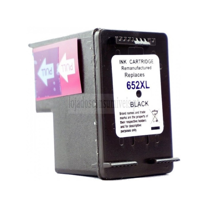 Tinteiro HP Reciclado 652XL (F6V25AE) Preto