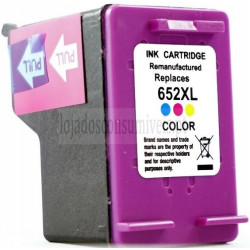 Tinteiro HP Reciclado 652XL (F6V24AE) Tricolor