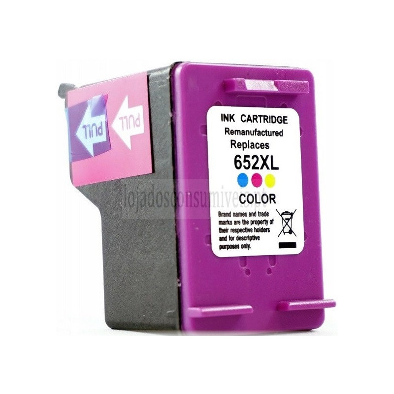 Tinteiro HP Reciclado 652XL (F6V24AE) Tricolor
