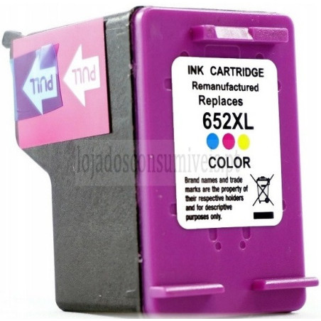 Tinteiro HP Reciclado 652XL (F6V24AE) Tricolor