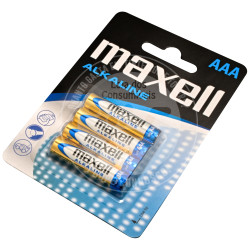Pilhas Alcalinas Maxell LR03 (AAA) - Pack 4