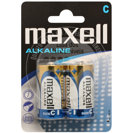 Pilhas Alcalinas Maxell LR14C - Pack 2