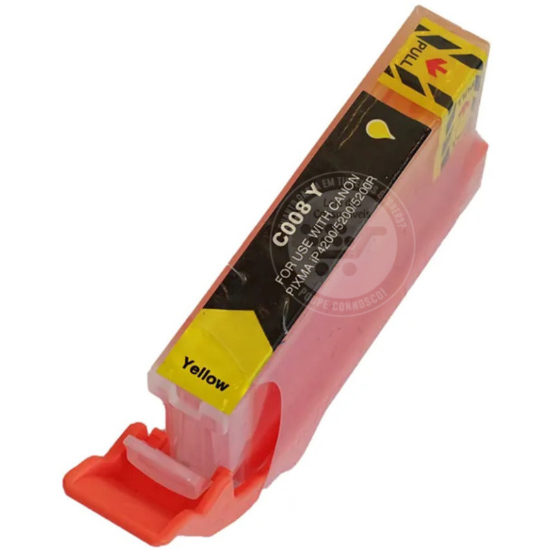 Tinteiro Canon Compatível CLI8 Amarelo