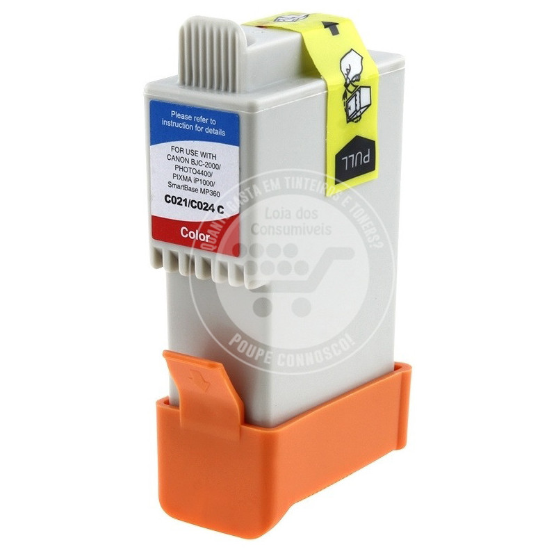 Tinteiro Canon Compatível BCI24/BCI21 Tricolor