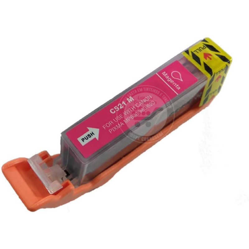 Tinteiro Canon Compatível CLI521 Magenta