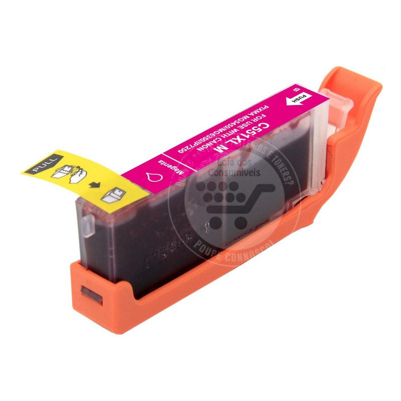 Tinteiro Canon Compatível CLI551XL Magenta
