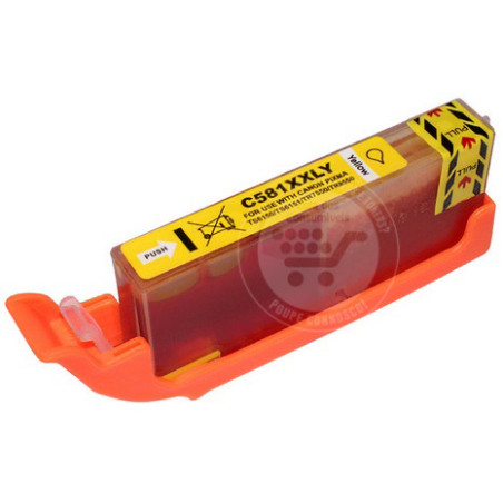 Tinteiro Canon Compatível CLI581XXL Amarelo