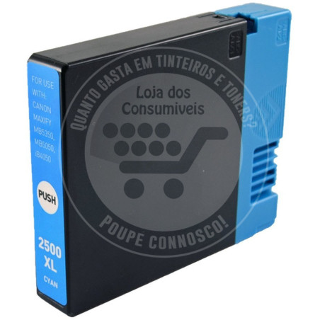 Tinteiro Canon Compatível PGI2500XL Azul