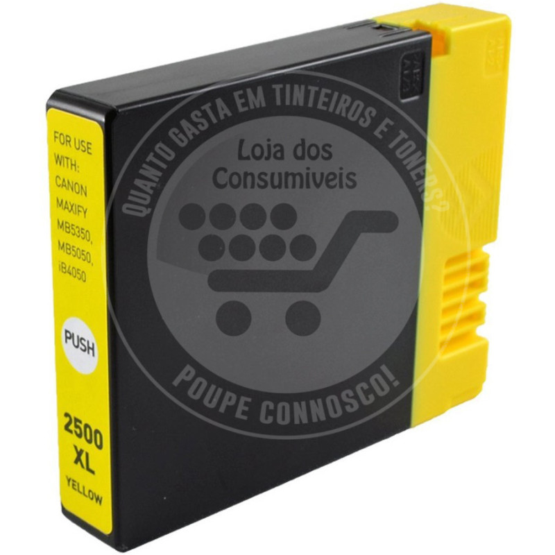 Tinteiro Canon Compatível PGI2500XL Amarelo