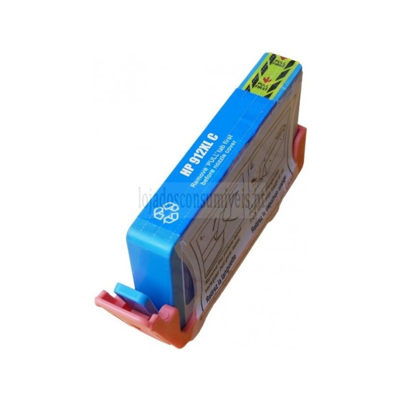 Tinteiro HP Compatível 912XL (3YL81AE/3YL77AE) Azul