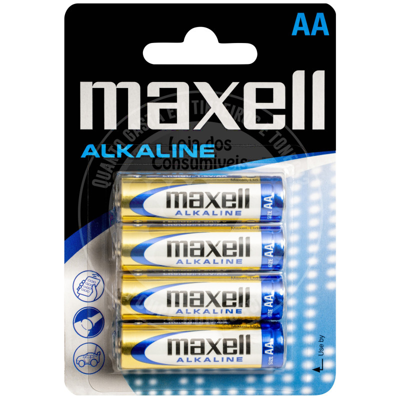 Pilhas Alcalinas Maxell LR06 (AA) - Pack 4