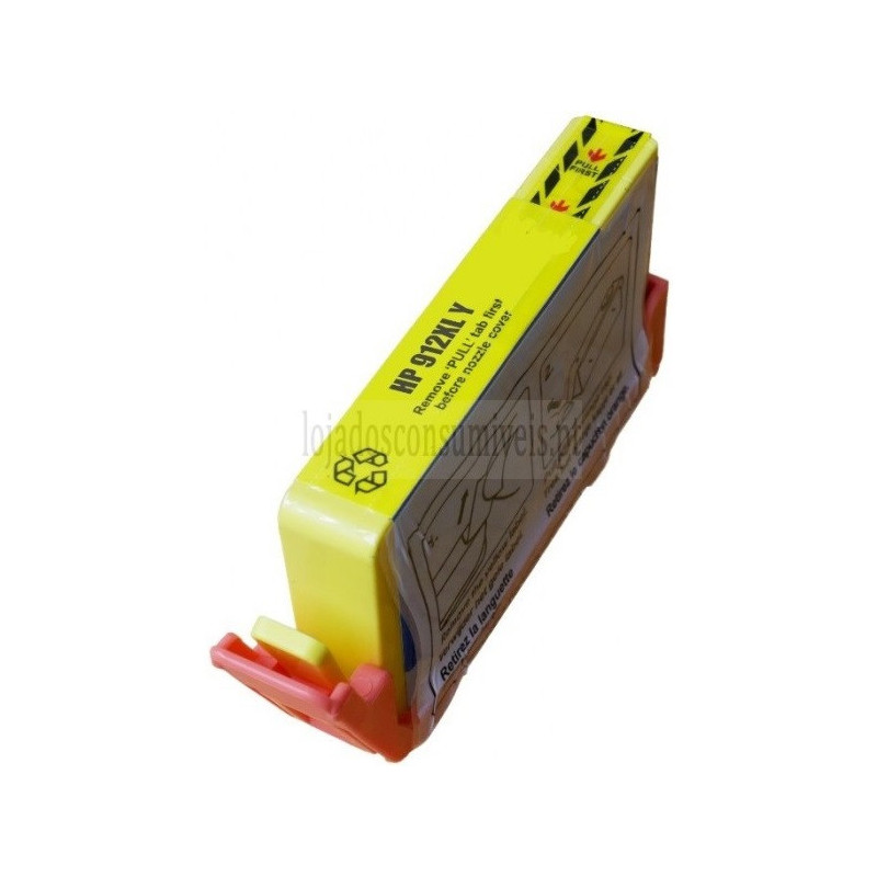Tinteiro HP Compatível 912XL (3YL83AE/3YL79AE) Amarelo